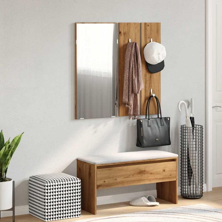 Immagine prodotto vidaXL Garderoben-Set Artisan-Eiche Holzwerkstoff