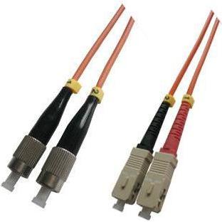 MicroConnect FC/UPC-SC/UPC 1m OM1 (1 m), Netzwerkkabel