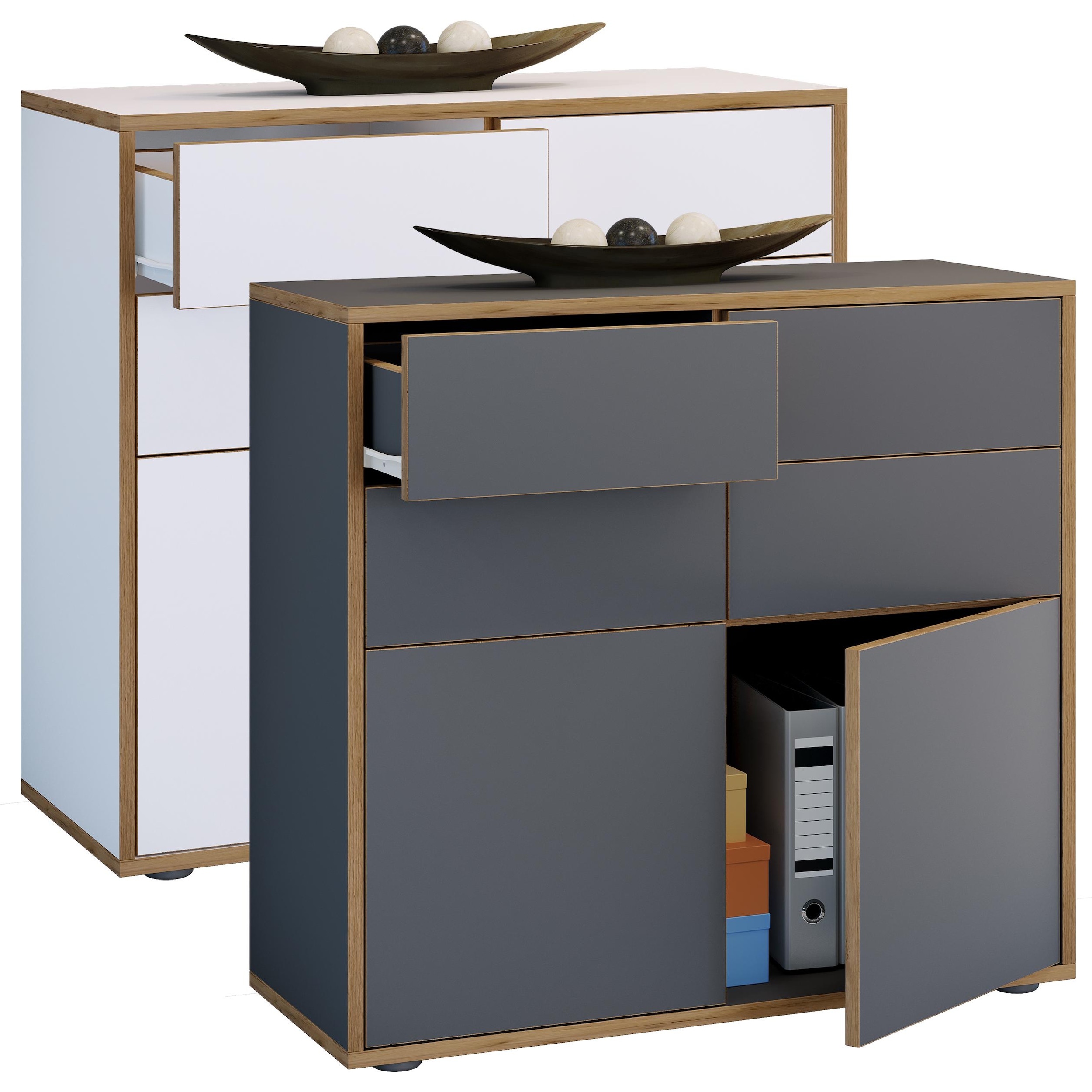 VCM, Kommode + Sideboard, Kommode Sideboard Salia B. 100 Schublade (100 x 33 x 74 cm)