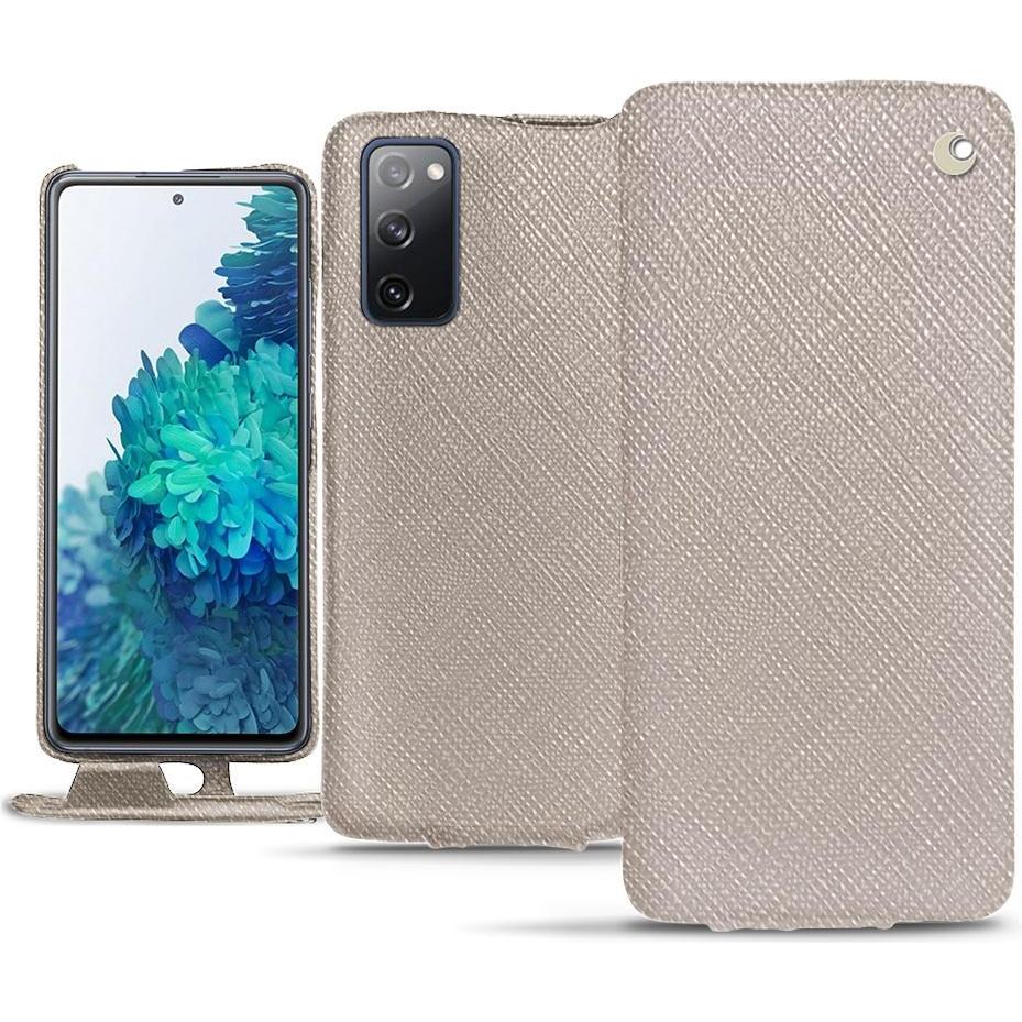 Thumbnail - Noreve Lederschutzhülle vertikal (Samsung Galaxy S20 FE), Smartphone Hülle, Beige