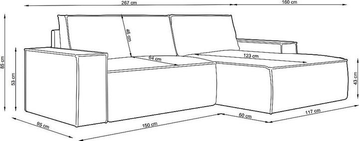Actual product image Vente-unique Amelia (Corner sofa)