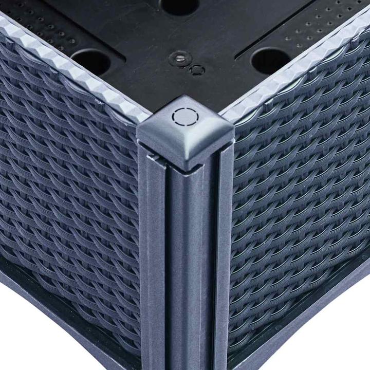 Image du produit vidaXL Bac à plantes avec treillis PP