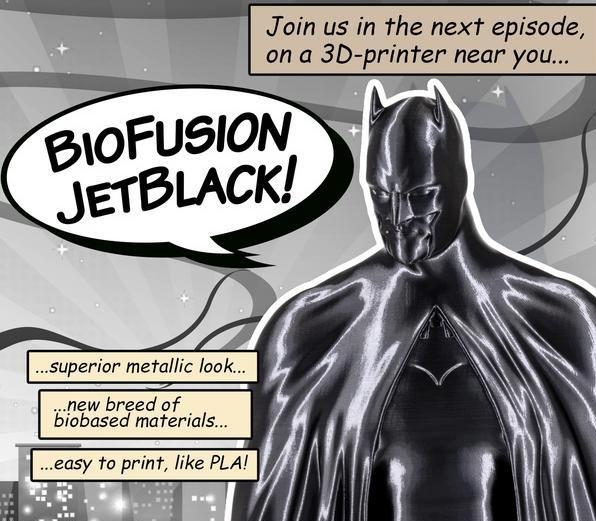 Produktbild Extrudr BioFusion - Jet Black - 2.85mm (bioTEC, 2.85 mm, Schwarz)