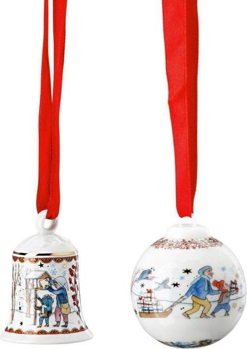 Immagine prodotto Hutschenreuther Set di mini campane e palline della serie 21 da collezione Regalo di Natale (1 x)