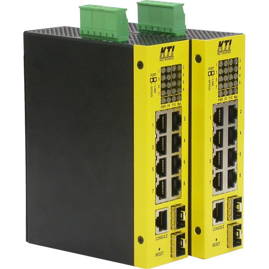 KTI Networks Industrie Medienkonverter (10 Ports), Netzwerk Switch