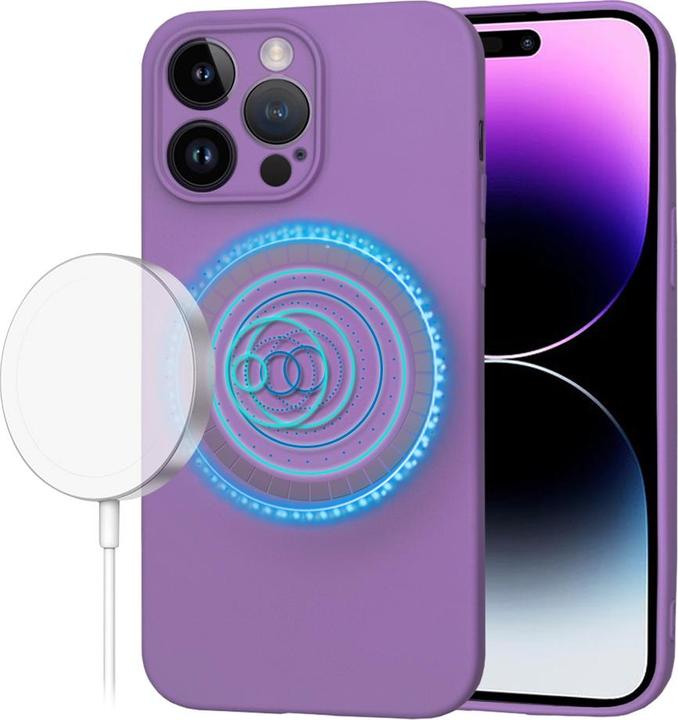 Actual product image Techsuit - SoftFlex MagSafe - iPhone 14 Pro Max - Purple (Apple iPhone 14 Pro Max)