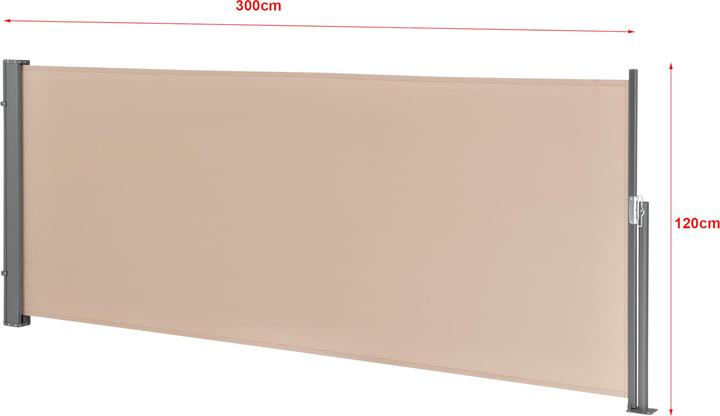 Image du produit Pro-Tec Store latéral Mulhacén 120x300 cm Sable (3 m)