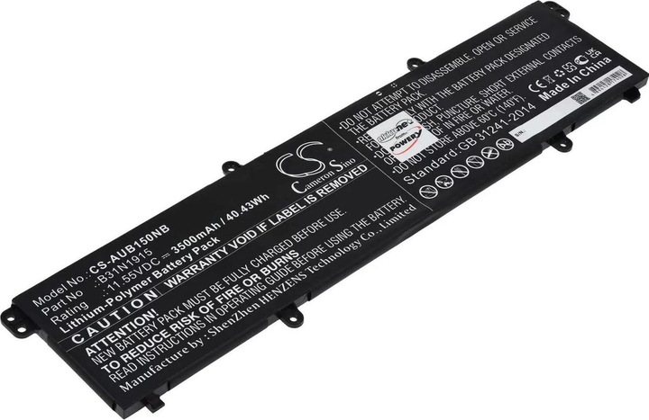Produktbild AccuCell Akku Asus Expertbook B1 B1400ceae / B1 B1500ceae / Typ B31N1915 (3500 mAh)