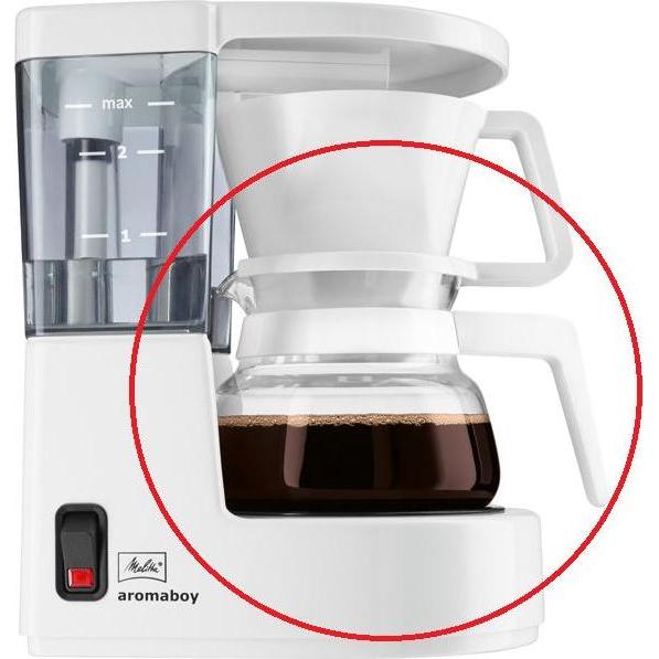 Thumbnail - Melitta Ersatzglaskanne Aromaboy, Zubehör Kaffeemaschinen, Weiss
