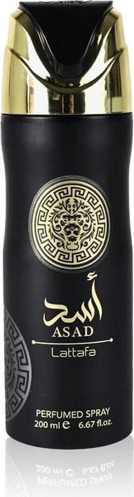 Actual product image Lattafa Perfumes Asad Lattafa Perfumed Spray 200ml 6.67 Fl Oz Body Deo Spray for Men (Spray, 200 ml)