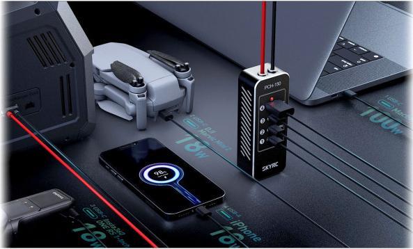 Produktbild SkyRC USB Ladeadapter PCH-150 PD für T1000 Ladegerät (150 W)