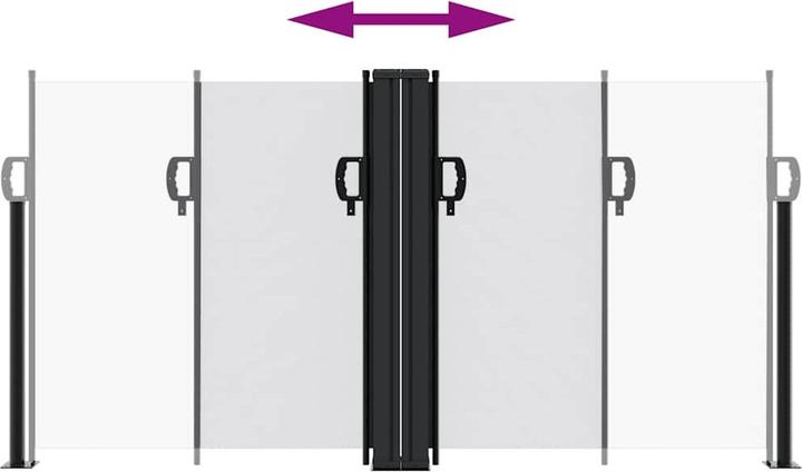 Actual product image vidaXL ausziehbare Seitenmarkise (6 m)