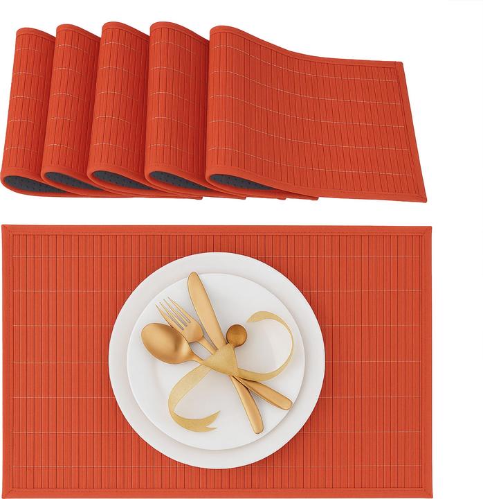 Actual product image Relaxdays Placemat 6pcs. (6 pcs., 45 x 30 x 0.3 cm)