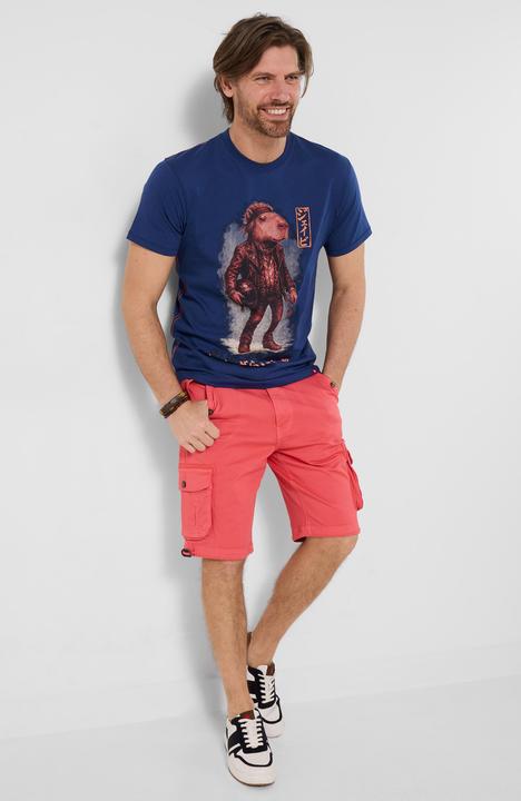 Produktbild Joe Browns Graphic Tee with Capybara Biker Print – Navy (XL)