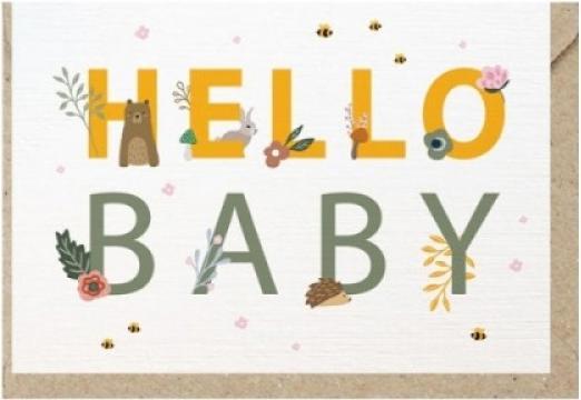 Immagine prodotto Emi Grafikstudio Biglietto evento Hello Baby, con animali