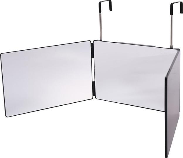 Actual product image Noya Klappbarer Kosmetik Spiegel 93x20x3cm mit 360° Ansicht und Aufhängung Schwarz