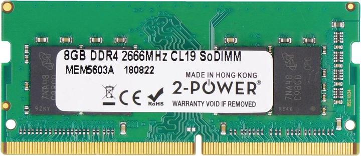 Immagine prodotto 2-Power 8GB DDR4 2666MHz CL19 SoDIMM (2666 MHz, DDR4-RAM, SO-DIMM)