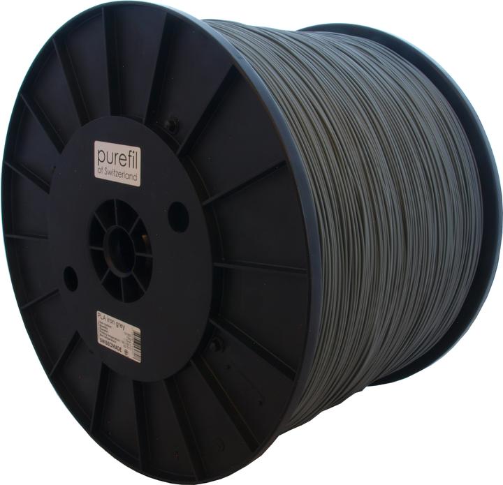 Actual product image Purefil PLA filament (PLA, 1.75 mm, 10000 g, Grey)