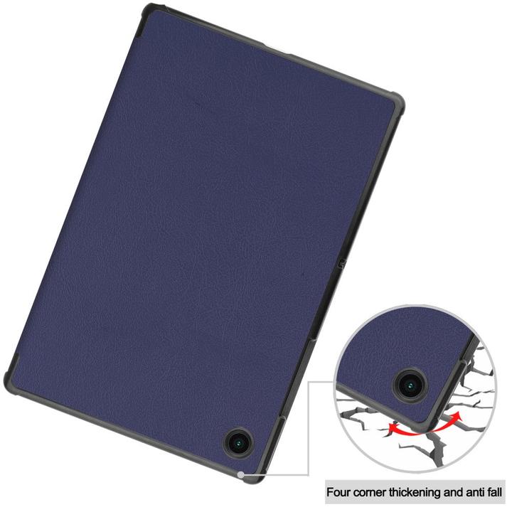 Productafbeelding Cover-Discount Galaxy Tab A8 10.5 - Drievoudige Smart Case donkerblauw (Galaxy Tab A8)