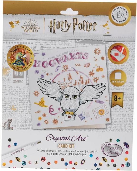 Productafbeelding Craft Buddy Zweinstein & Hedwig, 18x18cm Kristallen Kunstkaart
