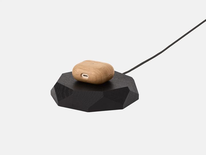 Image du produit Oakywood Geometric Charging Pad - Kabelloses Handy-Ladegerät - Schwarz -