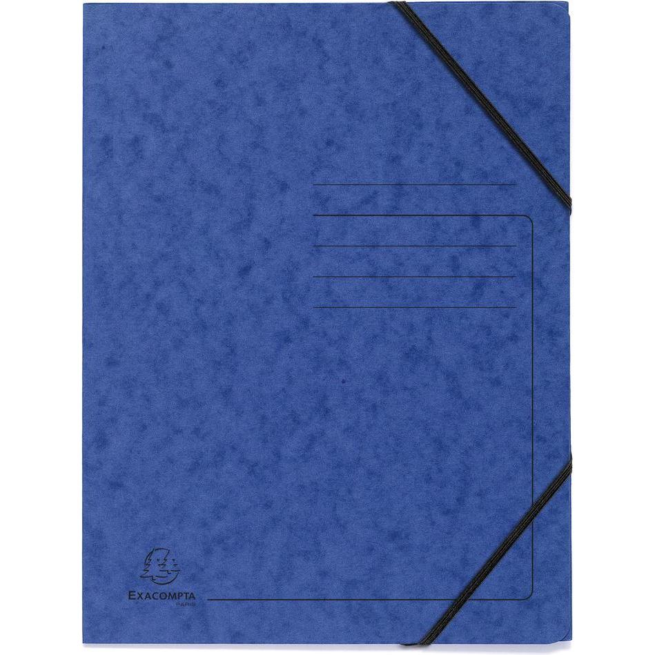 Exacompta, Mappe, 5 Eckspanner DIN A4 blau (A4, 5 x)