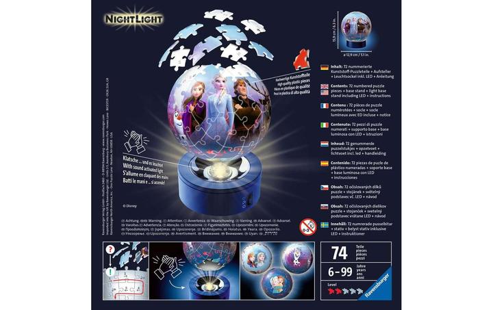 Produktbild Ravensburger Nightlight - Frozen 2 (72 Teile)