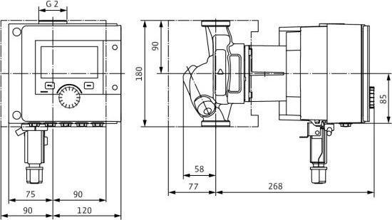 Actual product image Wilo High-efficiency pump Stratos MAXO 30/0.5-12, Rp 1 1/4inch, 180mm, PN 10