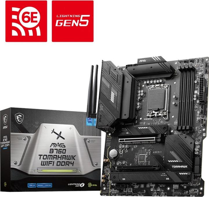 MSI MAG B760 TOMAHAWK WIFI DDR4 (LGA 1700, Intel B760, ATX)