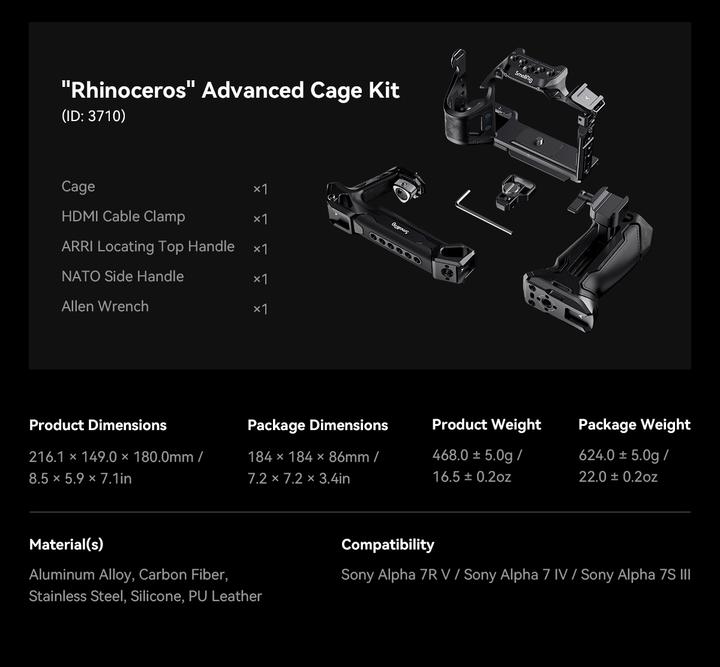 Immagine prodotto SmallRig Morsetto per cavo HDMI per A7S III Cage - 3000 (Cavo)