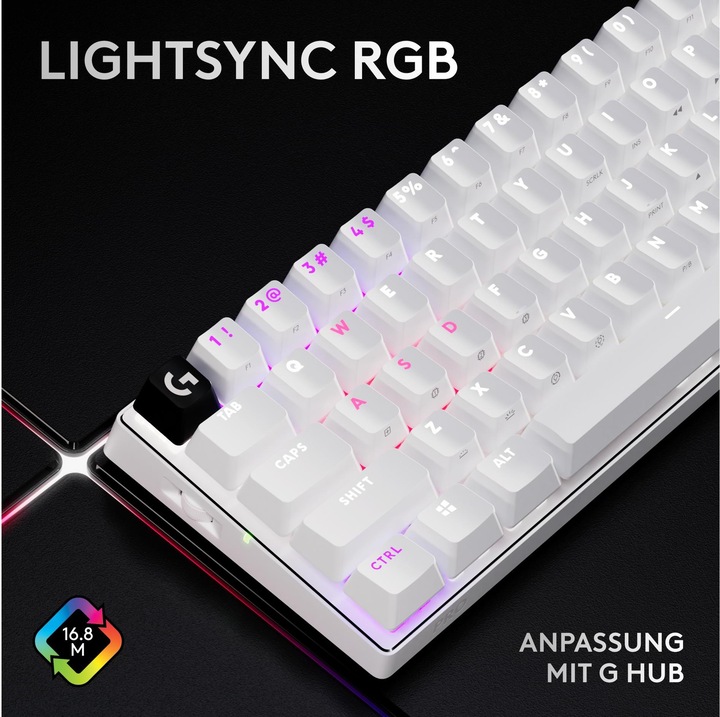 Image du produit Logitech G PRO X 60 (CH, Sans fil, Filaire)