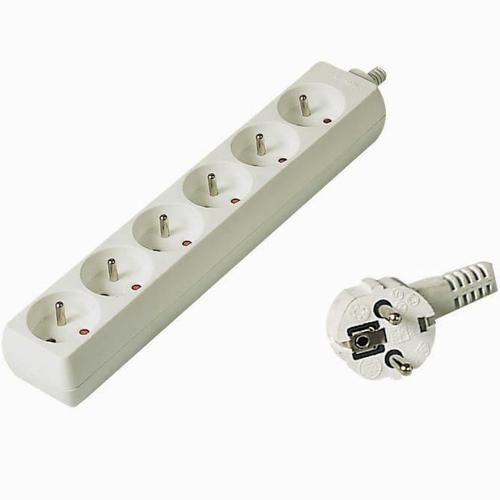 Productafbeelding PremiumCord PP6-10 machtsuitbreiding 6 stopcontact(en) Wit (6 x, 10 m)