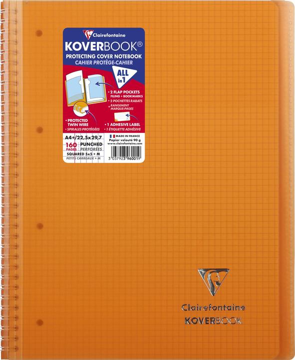 Actual product image Clairefontaine Koverbook (A4+, Checked, Hardcover)