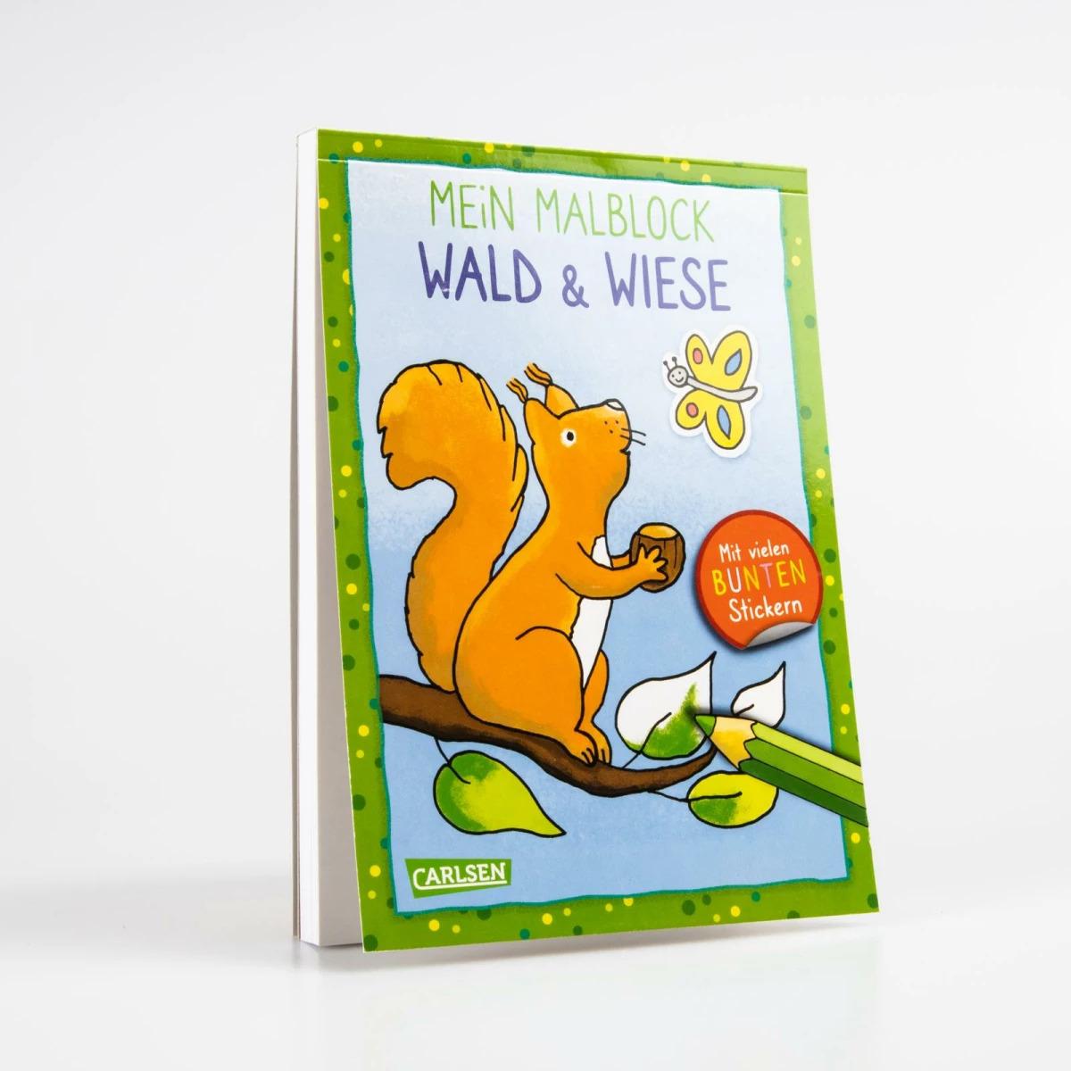 Thumbnail - Mein Malblock: Wald und Wiese, Kinderbücher von Katja Mensing