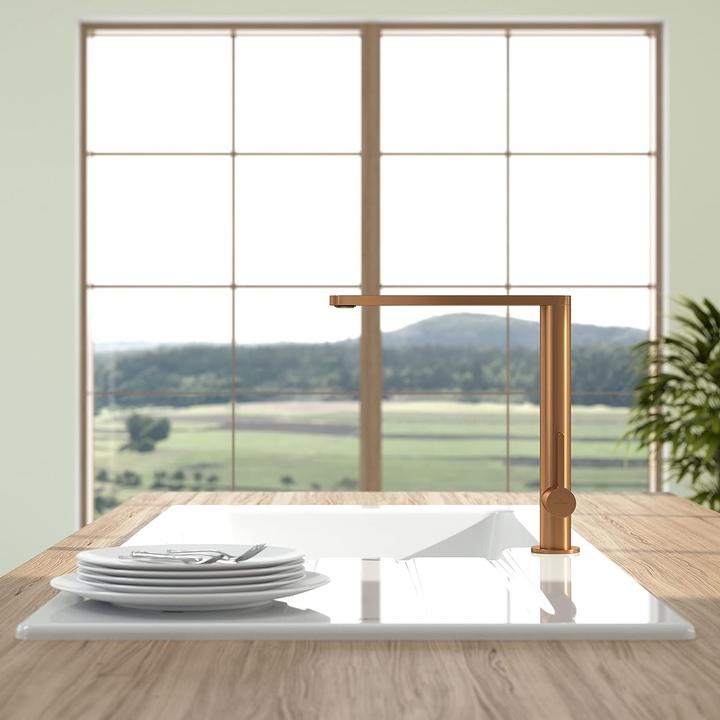 Actual product image Villeroy & Boch Finera kitchen tap, stainless steel