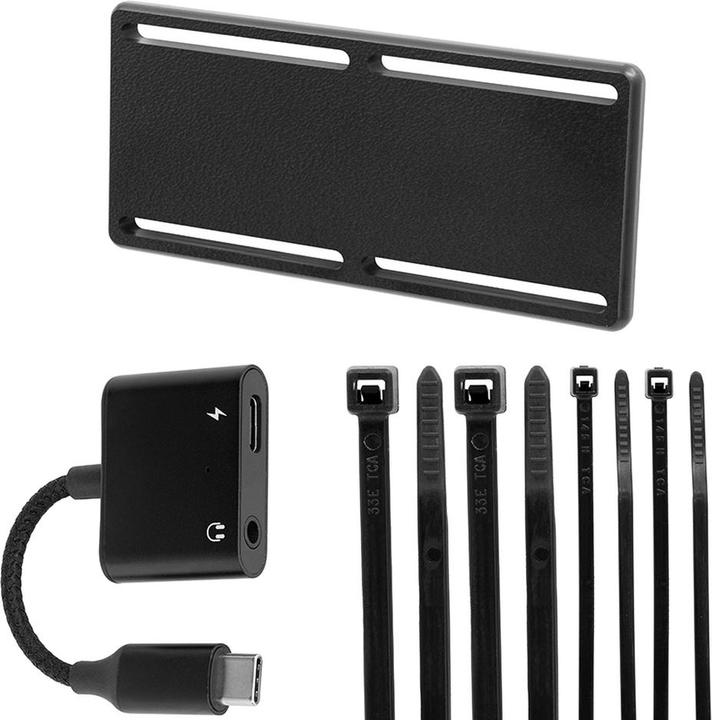 Produktbild Brodit 216483 USB-C Splitter, PD 60W + 3,5mm Audio