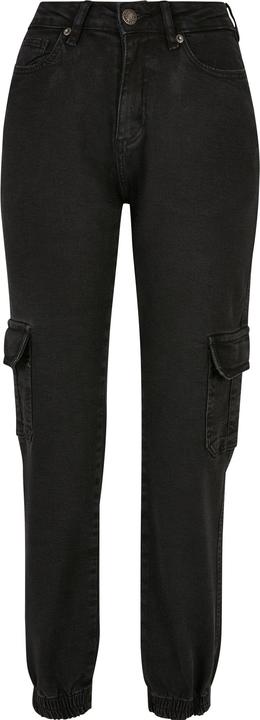 Actual product image Urban Classics Ladies Organic Stretch Denim Cargo Pants - 16966 (27)