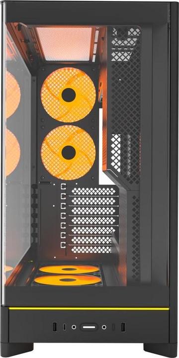 Produktbild Montech HS02 PRO, ATX Mid-Tower PC-Gehäuse, Gaming-PC, High-Airflow, reversibles Layout, stabile geb (ATX, mATX, Mini-ITX)