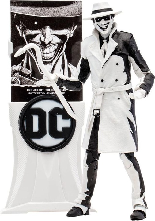 Actual product image McFarlane Batman: Three Jokers DC Multiverse Action Figure The Joker: The Comedian Sketch Edition (Gold