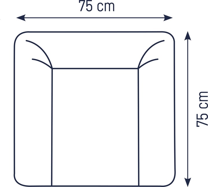 Actual product image Julius Zöllner Softy changing mat 85x75, Otti foil (85 x 75 cm)