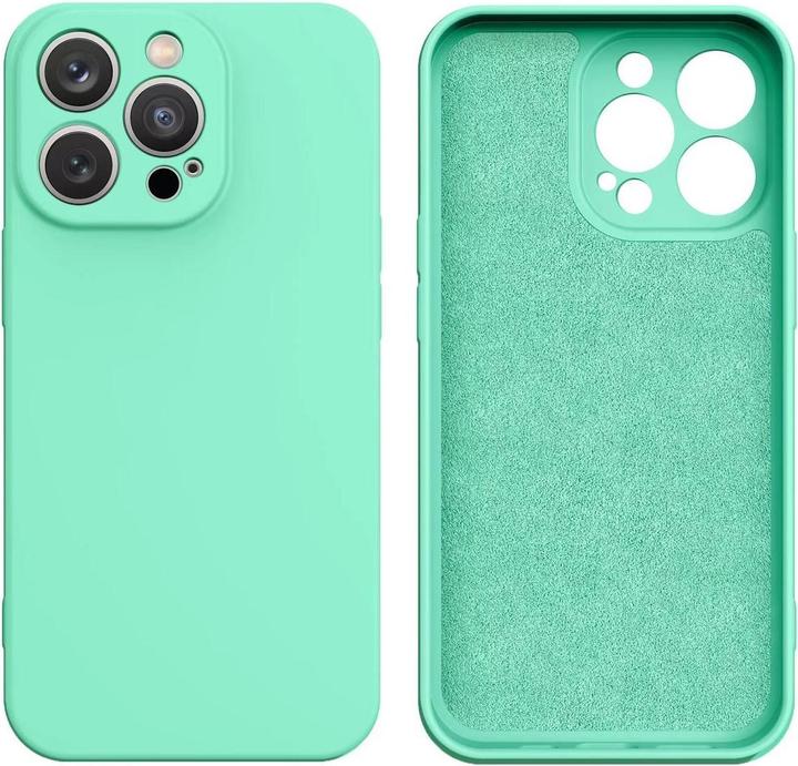 Produktbild Hurtel Silikonhülle iPhone 14 Plus Silikonhülle mintgrün (Apple iPhone 14 Plus)