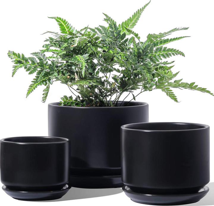 Produktbild Le Tauci Keramik Blumentopf-Set mit Untersetzer