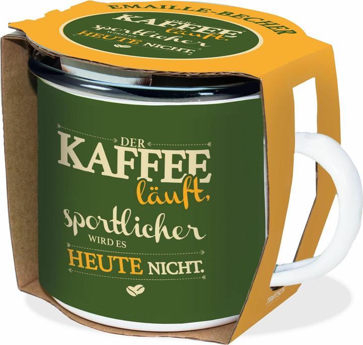 Tasse émaillée café en cours d'exécution 300 ml (300 ml, 1 x)