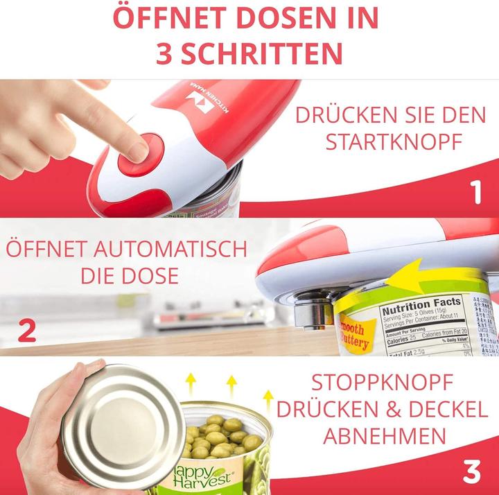 Actual product image Kitchen Mama Elektrischer Auto-Dosenöffner