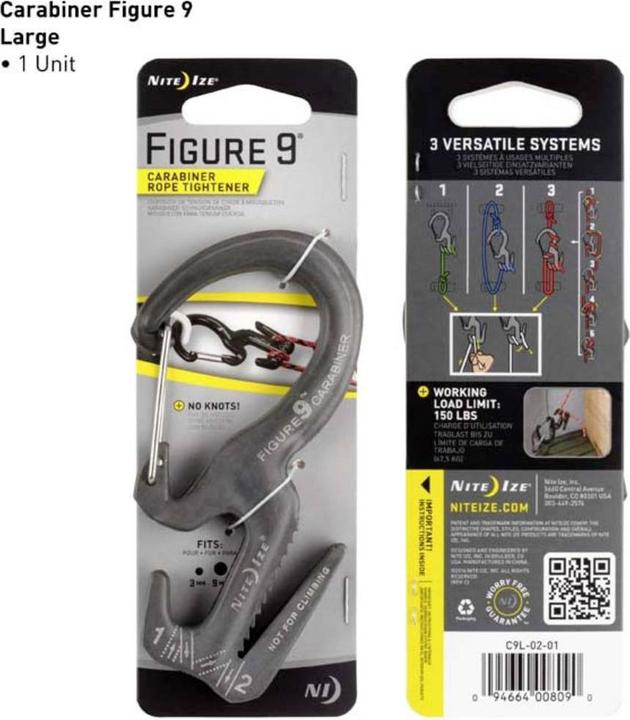Actual product image Nite Ize Figure9 Carabiner Size L
