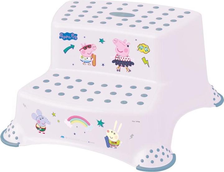 Immagine prodotto keeeper Sgabello per bambini igor ""Peppa Pig"", bianco nordico con impronta, carico massimo: 120 kg, con