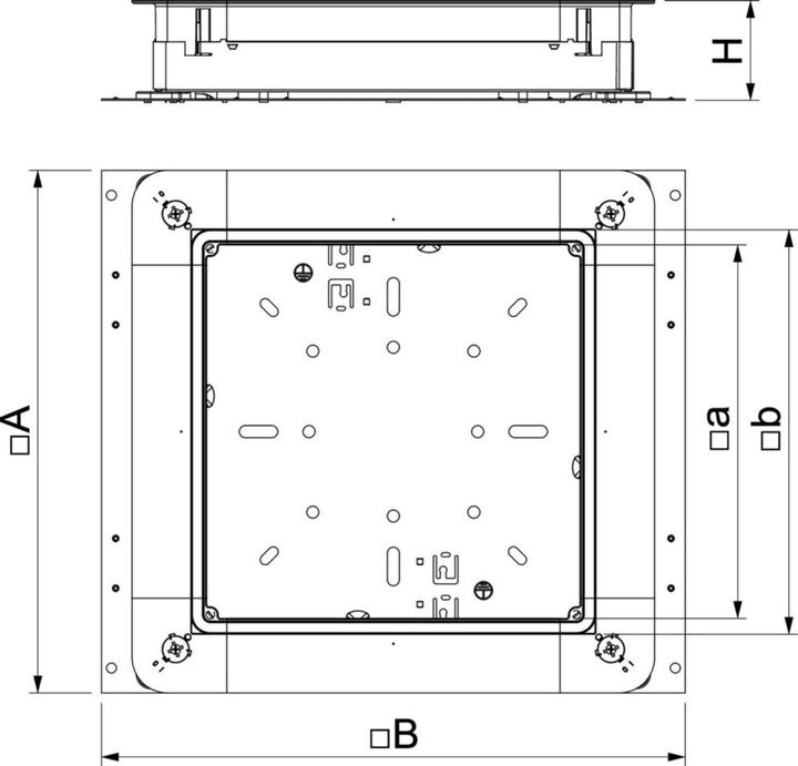 Actual product image OBO Bettermann OBO UGD 250-3 9 Underfloor junction box