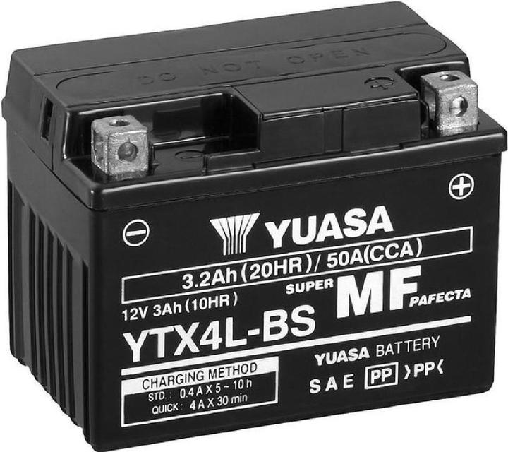 Yuasa Motorcycle battery YTX4LBS (12 V, 3.20 Ah, 50 A)