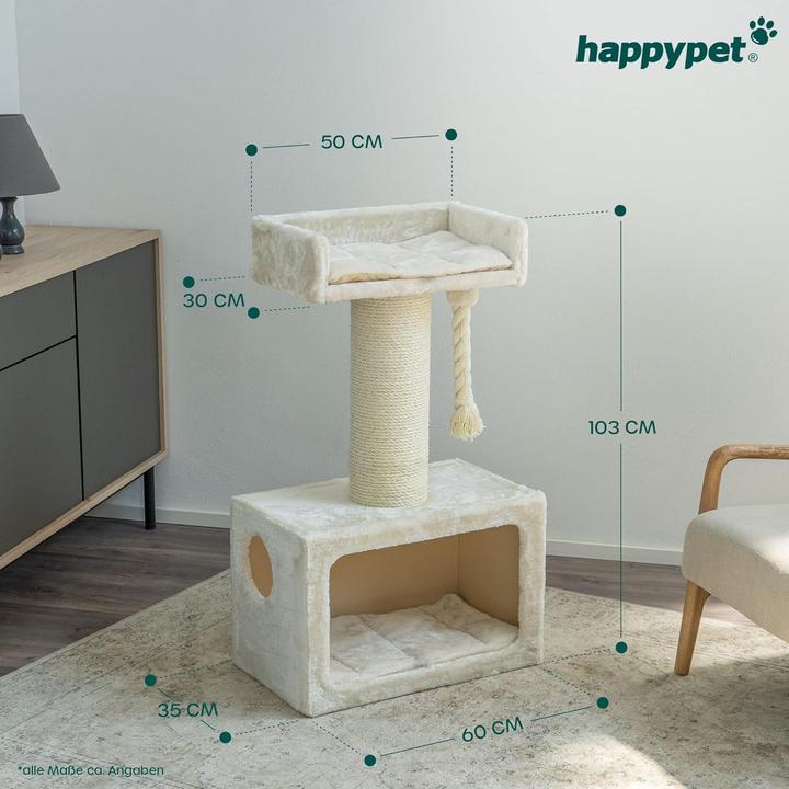 Produktbild Happypet Kratzbaum Katzen (Creme)