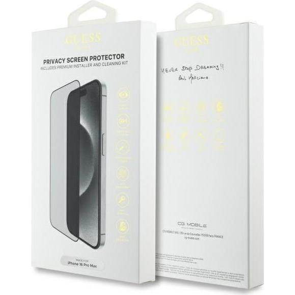 Thumbnail - Guess SzkÅo hartowane prywatyzujÄ ce Screen Protector Privacy 2.5D Outline na iPhone 16 Pro Max (1 Stück, Apple iPhone 1...